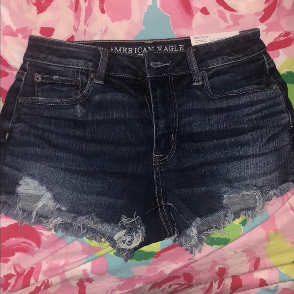 AEO Hi-Rise Festival Super Stretch Jean Shorts